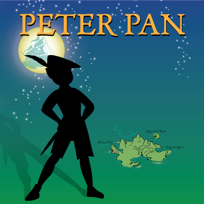 Peter Pan musical theater production by Pied Piper Players