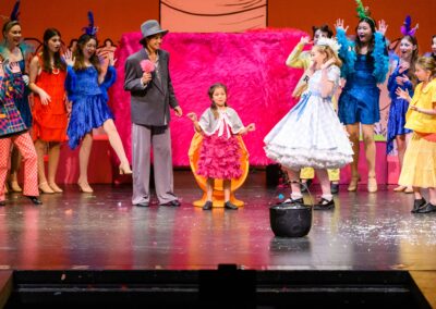 Pied Piper Players production of Seussical Elephant Bird hatches
